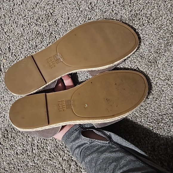 Eileen Fisher Mews Metallic Slip on Espadrile sandals size 8.5 - Picture 5 of 7